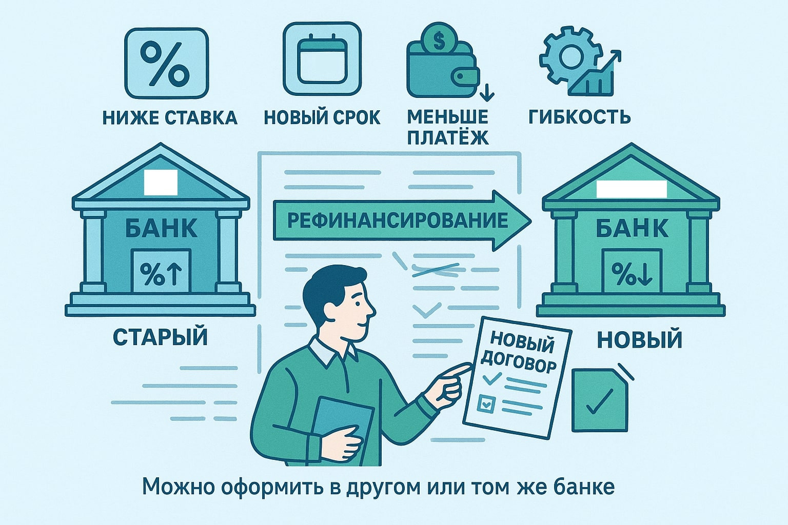 Как работает рефинансирование ипотеки